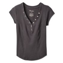 No Boundaries Women's Henley T-Shirt
