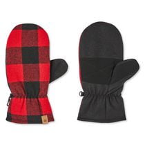 Canadiana Boys' Check Mittens