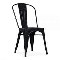 Nicer Furniture Tolix Black Side Chair