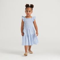 Mexx Mommy and Me Girls Smock Dress with Shoulder Strap