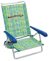 Margaritaville 5-Position Beach Chair - Green Fish