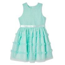 George Girls' Mesh Tiered Dress