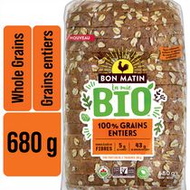 Bon Matin™ La mie Bio 100% Whole Grain Wheat Bread