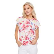 T-shirt avec boutons dans le dos Iyla pour femmes