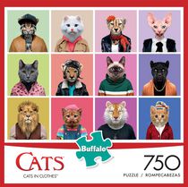 Buffalo Games - Le puzzle Cats Series - Cats in Clothes - en 750 pièces