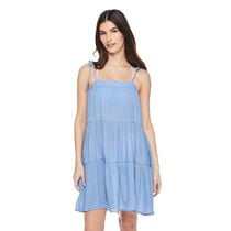 No Boundaries Women's Tiered Cover-Up, Sizes XS-XXL