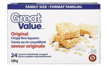 Great Value Carrés au riz à la guimauve emballées individuellement – emballage familial