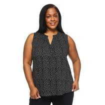 Iyla Women's Plus Crinkle Top, Sizes 1X-4X