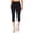 Black, variant on Reebok Women's Everyday Highrise Capri Legging With Pockets 20" Inseam