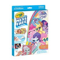 Ensemble de papier scintillant et marqueurs Crayola Color Wonder sans dégâts, mon petit poney