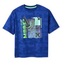 T-shirt imprimé Minecraft pour garçons