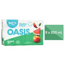 Boîtes de jus de fruits melon d’eau, pomme Oasis Hydrafruit