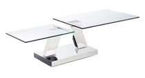 Table basse extensible Canadian Manhattan argent