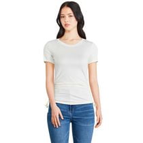 George Women's Side Ruched Tee, Sizes XS-XXL