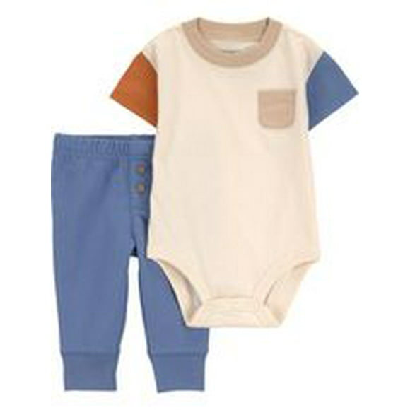 Carter's Child of Mine IB Pant Set - Cream Color Block