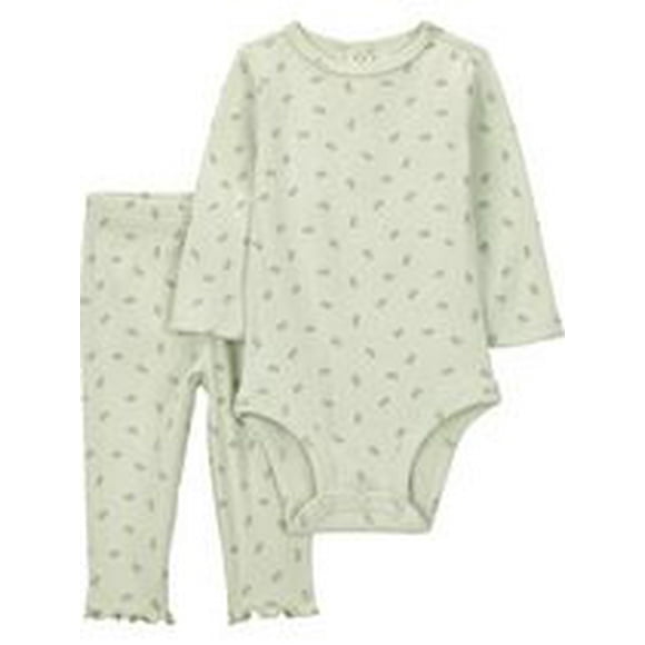 Carter's Child of Mine IG Pant Set - Green Floral