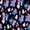 Black, variant on Scrubstar Fashion Collection Women’s Love, Angel Print V-Neck Scrub Top, Sizes XS–3XL