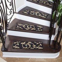 Ottomanson Ottohome Collection Non-Slip Rubberback Trellis Design 8.5" x 26" Indoor Stair Treads, 7 Pack
