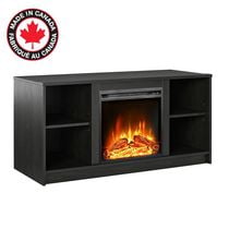 Ameriwood Home Meuble télé avec foyer d’Ameriwood Home, 55 po, chêne noir