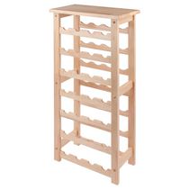 Winsome Napa 28 bottle Wine Rack in Natural Finish