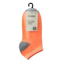 George Girls' 4 Pack Low-Cut Socks