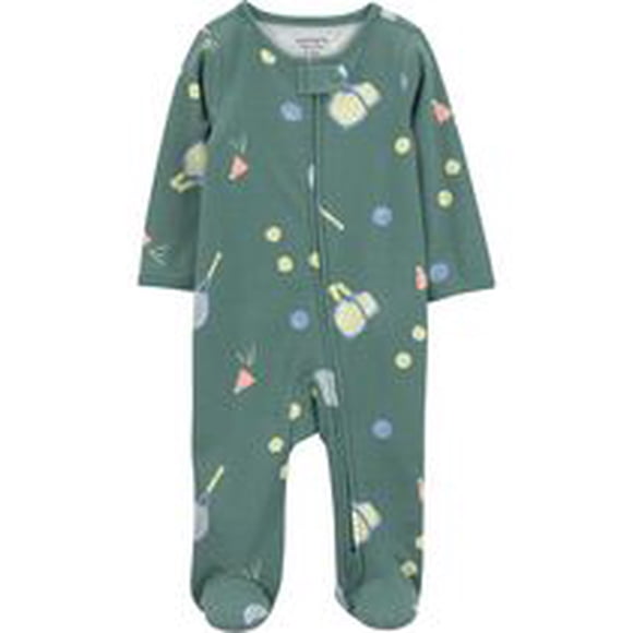Carter's Child of Mine Baby Boys' 2-Way Zip Cotton Sleeper
