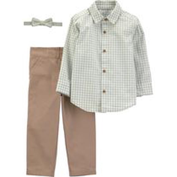 Carter's Child of Mine TB 2PC Pant Set - Green Plaid