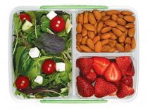Sistema To Go Multi Split Food Storage Container, Clear with Coloured Clips