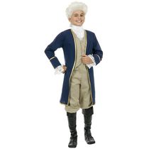charades childs george Washington costume, As Shown, Large