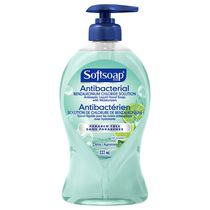 Pompe de savon liquide pour les mains Softsoap Antibactérien Agrumes frais, 332 mL