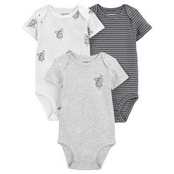 Carter's Child of Mine IB 3PK Bodysuit - Grey Koala