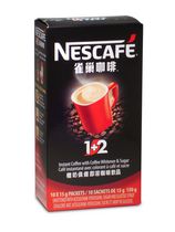 Café instantané Nescafé 1+2 de Nestlé avec colorant à café et sucre