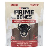 Prime Bones avec Bison de Pâturage Gâteries en Forme d'Os pour Chiens