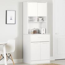 Pantry Cabinet with Microwave Hutch from the collection Myro South Shore