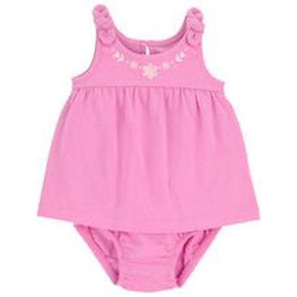 Carter's Child of Mine Infant Girl Pink Bow Sunsuit