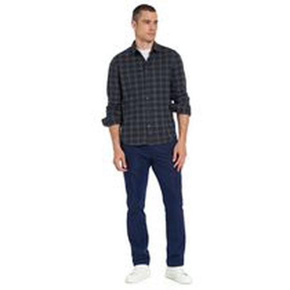 VAN HEUSEN LONG SLEEVE PERFORMANCE PLAID SHIRT