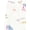 White, variant on Carter's Child of Mine Baby & Toddler Girls’ 2pc Pajama Set