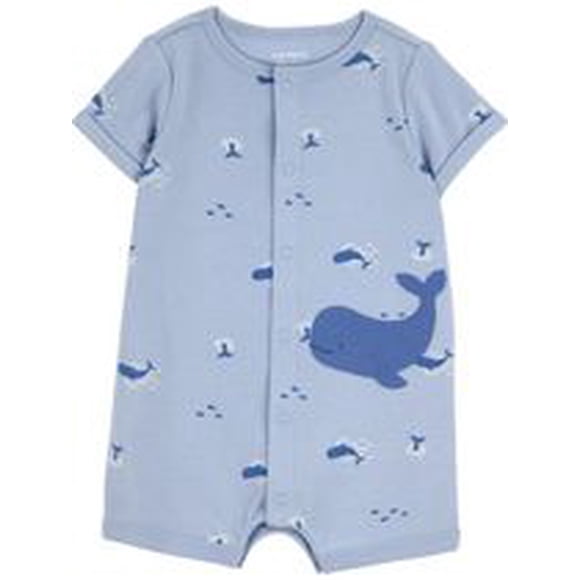 Carter's Child of Mine IB Romper - Blue Whale