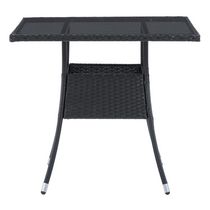 CorLiving Parksville Resin Wicker Square Patio Dining Table Square