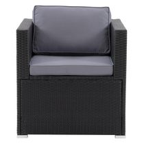 CorLiving Parksville Resin Wicker Patio Sectional Armchair