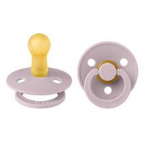 BIBS Pacifiers | Natural Rubber Baby Pacifier | Set of 2 BPA-Free Soothers | Made in Denmark | Size 0-6 Months, Premium Baby Pacifiers