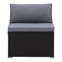 CorLiving Parksville Resin Wicker Patio Sectional Middle Chair