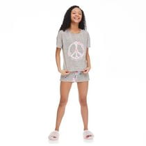 Pyjama 2 pièces avec caleçon boxer Justice pour filles