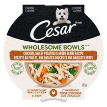 Cesar Wholesome Bowls Chicken, Sweet Potato & Green Beans Wet Dog Food