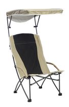Pro Comfort High Back Shade Folding Chair - Tan/Black