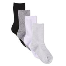 Lot de 4 paires de mi-chaussettes George pour filles Pointures 10-13, 13-4