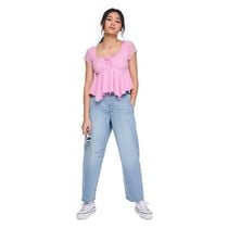 My Sister's Closet Girls' Pull-On Tie Waist Barrel Jean