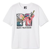 T-shirt coupe garçonne MTV pour femmes