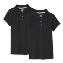 George Girls' Uniform Short Sleeve Polo 2-Pack
