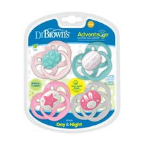 Dr. Brown's® Advantage Pacifier Stage 2 4pk Pink